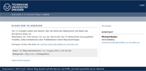 Blogsystem TUD